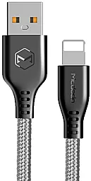 Кабель McDodo Warrior Series USB-A - Lightning 12w 2.4a 1.2м cable Grey (CA-5151) - фото Кабель McDodo Warrior Series USB-A - Lightning 12w 2.4a 1.2м cable Grey (CA-5151)