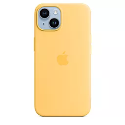 Чохол Apple Silicone Case Full with MagSafe and SplashScreen для Apple iPhone 14 Sunglow