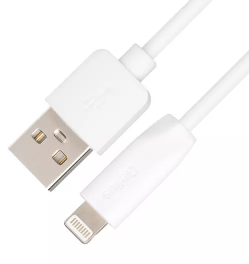 Кабель Gelius Gelius One GP-UC117 USB-A - Lightning 12w 2.4a 1м cable White - фото 1