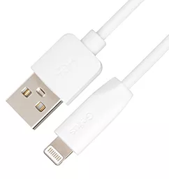 Кабель Gelius Gelius One GP-UC117 USB-A - Lightning 12w 2.4a 1м cable White - фото Кабель Gelius Gelius One GP-UC117 USB-A - Lightning 12w 2.4a 1м cable White