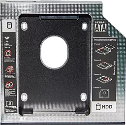 Адаптер 1StCharger HDD 2.5" в отсек привода ноутбука SATA/mSATA (HDC1ST127-1) 12.7мм