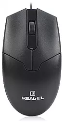 Компьютерная мышка REAL-EL RM-208 USB Black - фото Компьютерная мышка REAL-EL RM-208 USB Black