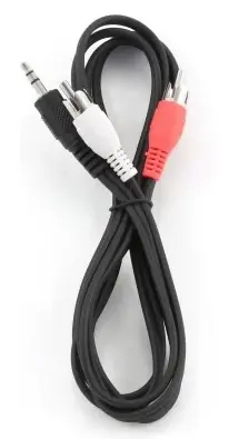 Аудио кабель Cablexpert Aux mini Jack 3.5 mm - 2хRCA M/M Cable 1.5 м black (CCA-458) - фото 5