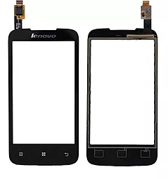 Сенсор (тачскрин) Lenovo A376 Black - фото Сенсор (тачскрин) Lenovo A376 Black