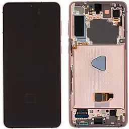 Дисплей Samsung Galaxy S21 Plus G996 с тачскрином и рамкой, сервисный оригинал, Gold - фото Дисплей Samsung Galaxy S21 Plus G996 с тачскрином и рамкой, сервисный оригинал, Gold