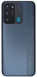 Задняя крышка корпуса Tecno Spark 8C со стеклом камеры, Original Magnet Black - фото Задняя крышка корпуса Tecno Spark 8C со стеклом камеры, Original Magnet Black