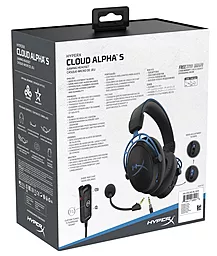 Навушники HyperX Cloud Alpha S Black/Blue (HX-HSCAS-BL/WW/4P5L3AA) - мініатюра 7