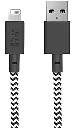 Кабель USB Native Union Belt Cable Lightning Taupe (3m) Zebra  (BELT-KV-L-ZEB-3)