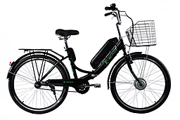 Электровелосипед складной с низкой рамой E-motion 36V 14Ah 350W / черно-зеленый