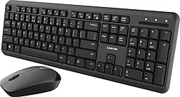 Комплект (клавіатура+мишка) Canyon USB (CNS-HSETW02-RU) Black - мініатюра 3
