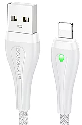 Кабель Borofone BX100 Advantage USB-A - Lightning 12w 2.4a 1м cable Gray - фото Кабель Borofone BX100 Advantage USB-A - Lightning 12w 2.4a 1м cable Gray