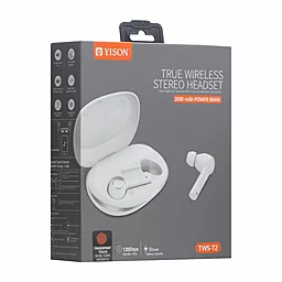 Наушники Yison TWS-T2 White - миниатюра 2 Наушники Yison TWS-T2 White - миниатюра 2