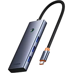 Мультипортовый USB Type-C хаб Baseus UltraJoy Series 7-in-1 gray (B00052803811-00)