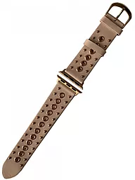 Ремешок Leather Band Rings для Apple Watch 42mm/44mm/45mm/49mm Pink