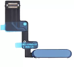 Шлейф Apple iPad Air 2022, з кнопкою включення, зі сканером відбитка пальця Original Blue