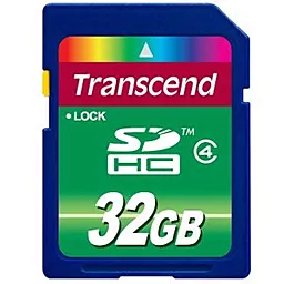 Карта пам'яті Transcend SDHC 32GB Class 4 (TS32GSDHC4) - фото Карта пам'яті Transcend SDHC 32GB Class 4 (TS32GSDHC4)