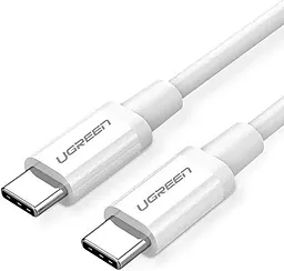 Кабель USB PD Ugreen US264 ABS Cover 60W 3A 0.5M USB Type-C - Type-C Cable White (60517) - миниатюра 2