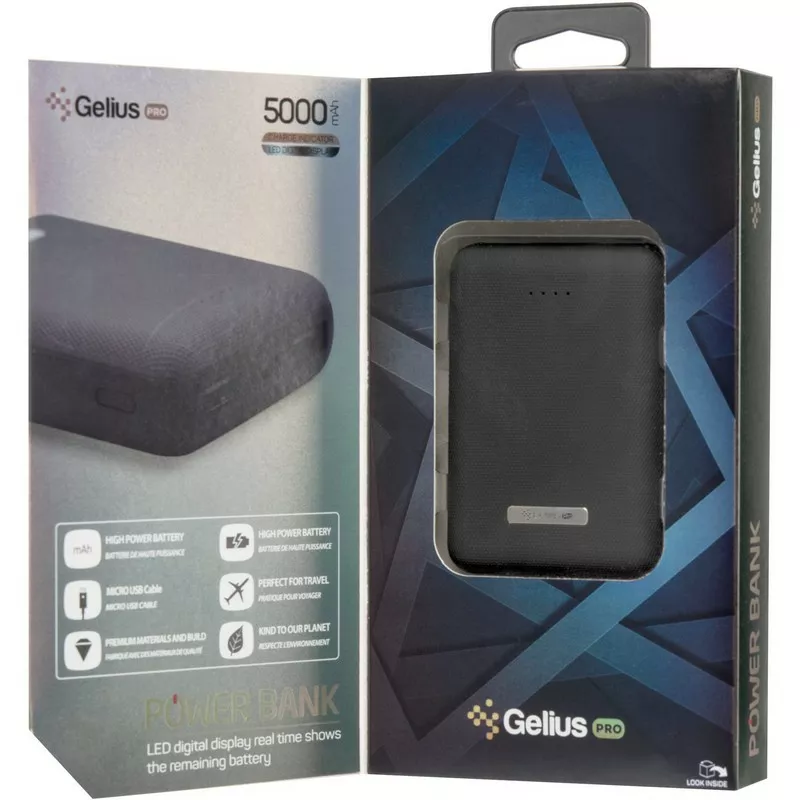Повербанк Gelius Pro Soft GP-PB5-G2 5000 mAh Black - фото 6