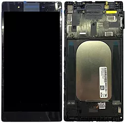 Дисплей для планшету Lenovo Tab 4 7 TB-7504F, TB-7504X LTE з тачскріном і рамкою, Black