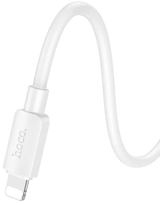 Кабель Hoco X96 Hyper USB-A - Lightning 12w 2.4a 0.25м cable White - фото 2