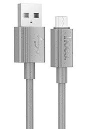 Кабель Hoco X107 Favor USB-A - micro USB 12w 2.4a 1м cable gray