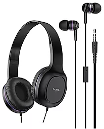 Навушники Hoco W24 Enlighten Black/Purple