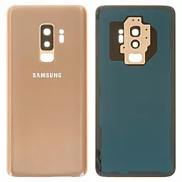 Задняя крышка корпуса Samsung Galaxy S9 Plus G965 со стеклом камеры Original Sunrise Gold - фото Задняя крышка корпуса Samsung Galaxy S9 Plus G965 со стеклом камеры Original Sunrise Gold