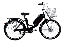 Электровелосипед складной с низкой рамой E-motion 36V 14Ah 350W / черно-красный - миниатюра 2