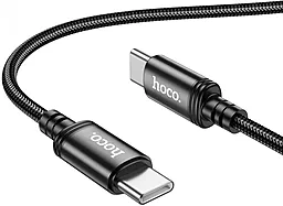 USB PD Кабель Hoco X89 Wind 60W USB Type-C - Type-C Cable Black