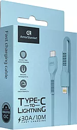 Кабель ArmorStandart USB Type-C - Lightning 18w 3a 1м PD сable Blue (ARM65288) - миниатюра 2 Кабель ArmorStandart USB Type-C - Lightning 18w 3a 1м PD сable Blue (ARM65288) - миниатюра 2