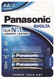 Батарейки Panasonic AA (R6) Evolta 2шт (LR6EGE/2BP)