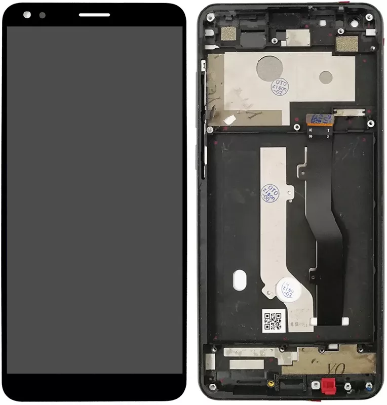 Дисплей ZTE Blade V9 з тачскріном і рамкою, Black - фото 1