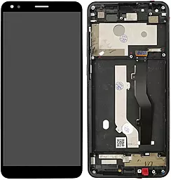 Дисплей ZTE Blade V9 с тачскрином и рамкой, Black - фото Дисплей ZTE Blade V9 с тачскрином и рамкой, Black