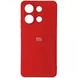 Чехол Silicone Case Full для Xiaomi Redmi Note 13 4G Red