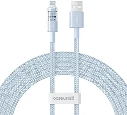 Кабель Baseus Gem Lightning USB-A - Lightning 12w 2.4a 2м cable Sky Blue (P10373003311-01) - фото Кабель Baseus Gem Lightning USB-A - Lightning 12w 2.4a 2м cable Sky Blue (P10373003311-01)