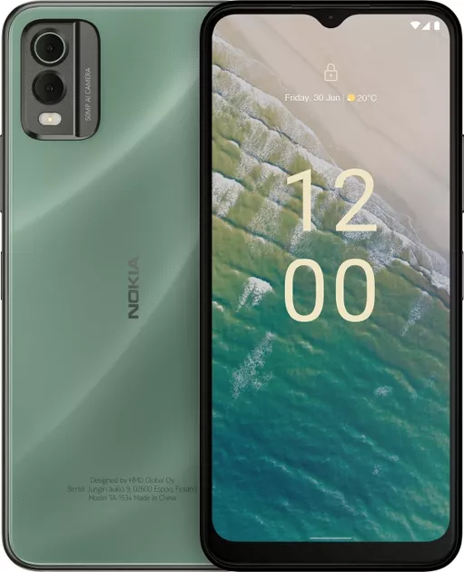Смартфон Nokia С32 4/64GB Dual Sim Green - фото 1
