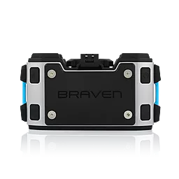 Колонки акустические BRAVEN BRV-Pro Portable Bluetooth Speaker Silver/Cyan/Black - миниатюра 4