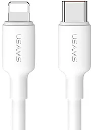 Кабель Usams SJ610 U84 USB Type-C - Lightning 20w 3a 1м PD сable White - фото Кабель Usams SJ610 U84 USB Type-C - Lightning 20w 3a 1м PD сable White
