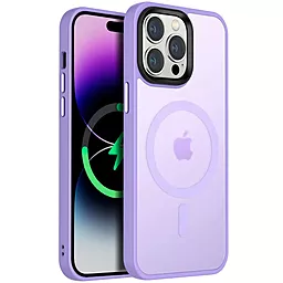 Чехол Epik Metal Buttons with MagSafe Colorful для Apple iPhone 14 Pro Max Lilac