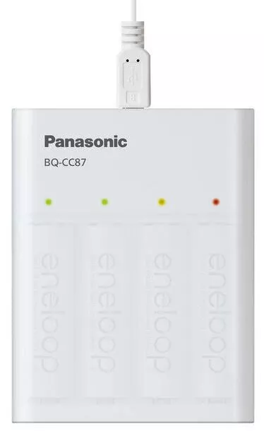 Зарядний пристрій Panasonic BQ-CC87USB +4AA 2000 mAh - фото 1