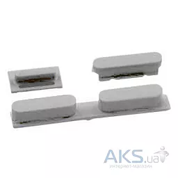 Набор внешних кнопок Apple iPhone 5C комплект 3 шт Silver