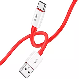 Кабель Hoco X87 Magic Silicon USB-A - Type-C 15w 3a 1м cable Red - мініатюра 2