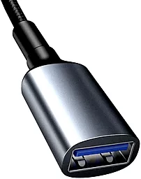 USB удлинитель Baseus Cafule Cable USB 3.0 2A M-F Dark Gray (CADKLF-B0G) - миниатюра 4