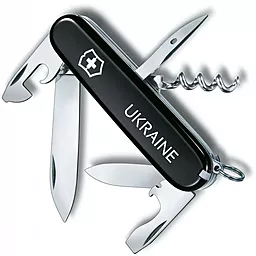 Мультитул Victorinox Spartan Ukraine (1.3603.3_T0140u) Black Ukraine белый - фото Мультитул Victorinox Spartan Ukraine (1.3603.3_T0140u) Black Ukraine белый