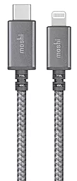 Кабель Moshi Integra USB Type-C - Lightning 15w 3a 0.25м сable Gray (99MO084043) - фото Кабель Moshi Integra USB Type-C - Lightning 15w 3a 0.25м сable Gray (99MO084043)