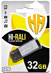 Флешка Hi-Rali 32GB Stark Series USB 2.0 (HI-32GBSTSL) Silver - фото Флешка Hi-Rali 32GB Stark Series USB 2.0 (HI-32GBSTSL) Silver