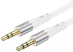 Аудио кабель Hoco UPA22 Aux mini Jack 3.5 mm M/M Cable 1 м Silver - миниатюра 2