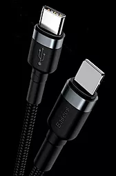 Кабель USB PD Baseus Cafule 18W USB Type-C - Lightning Cable Gray/Black (CATLKLF-G1) - миниатюра 3