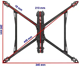 Рама Mark4 V2 9 дюймов, карбоновая - миниатюра 2 Рама Mark4 V2 9 дюймов, карбоновая - миниатюра 2