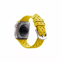 Змінний ремінець для розумного годинника Apple Watch Grid Weave 42/44/45/49mm Yellow